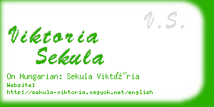 viktoria sekula business card